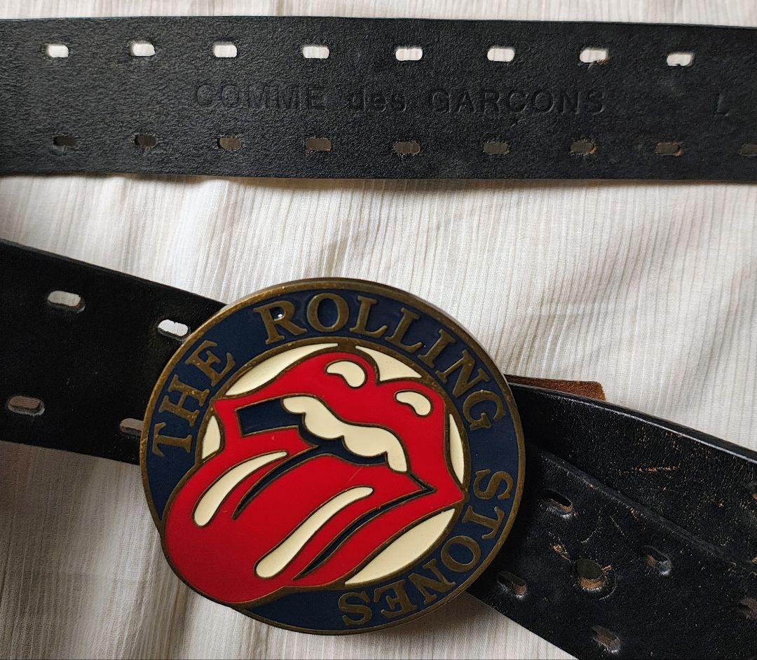 AD2005 コムデギャルソンオムプリュス　レザーベルト　 ローリングストーンズ