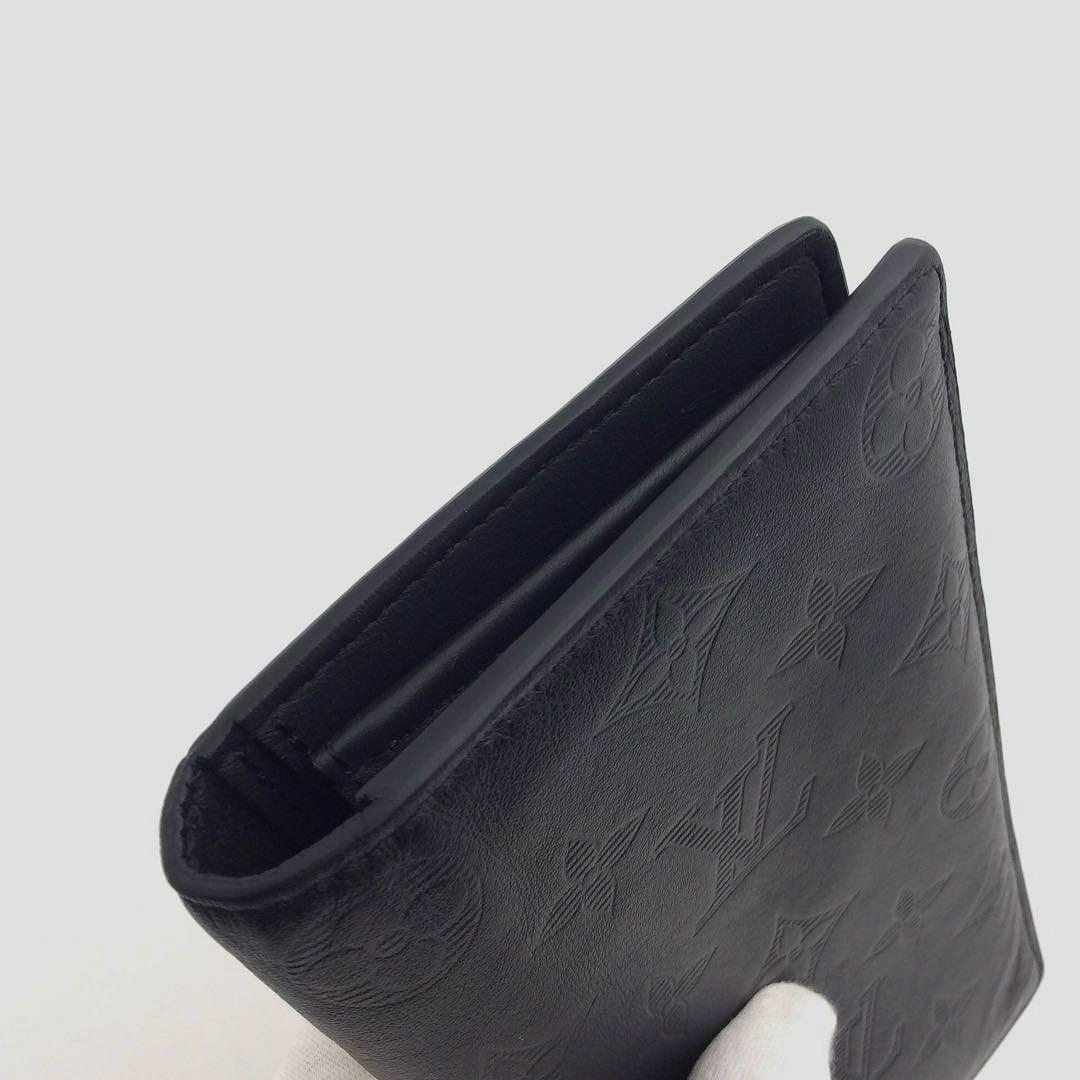 ルイヴィトン モノグラム シャドウ メンズ 長財布 ポルトフォイユ ブラザ