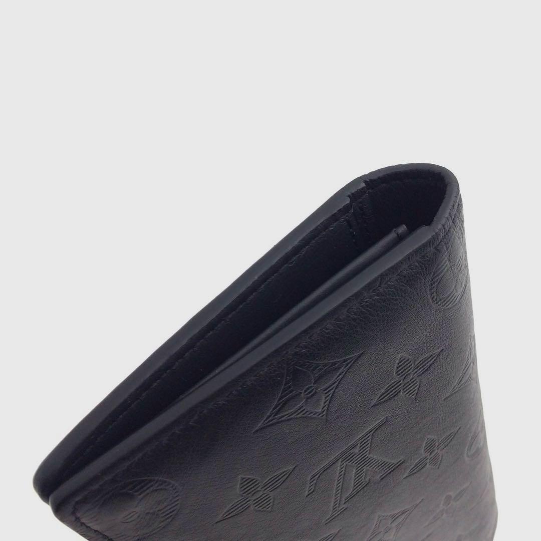 ルイヴィトン モノグラム シャドウ メンズ 長財布 ポルトフォイユ ブラザ