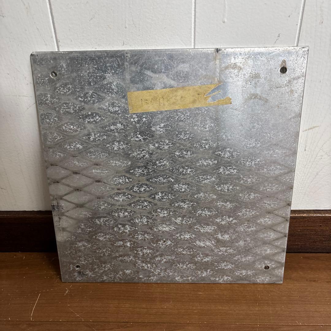 米軍放出品　WARNING アルミ製　看板　2枚セット　送料無料