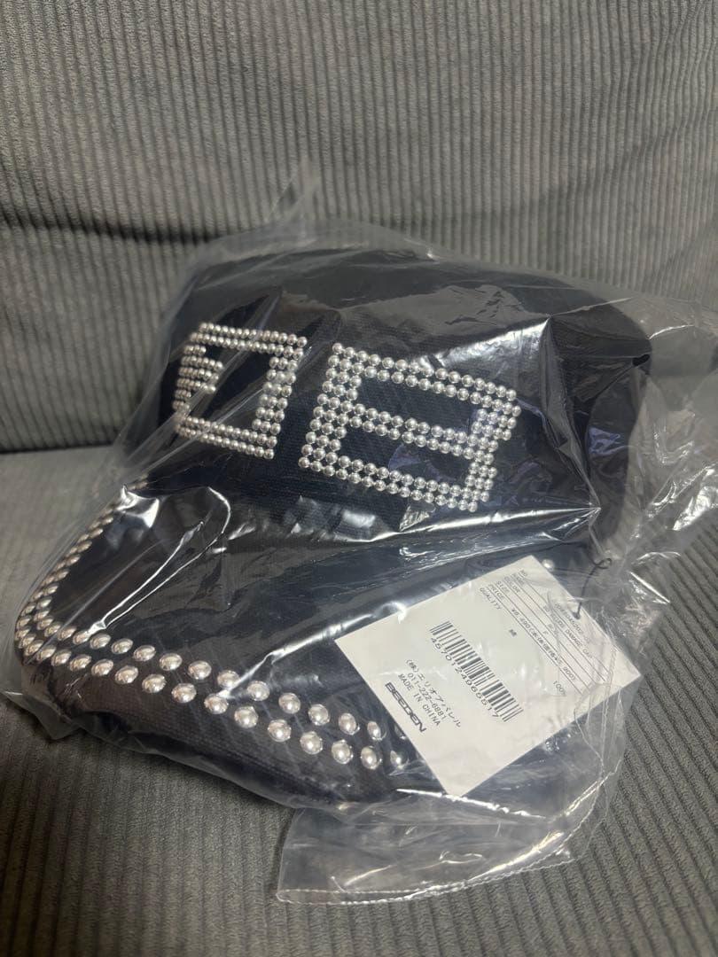 【新品】　BEEDEN BD STUDS DAMAGE CAP BLACK