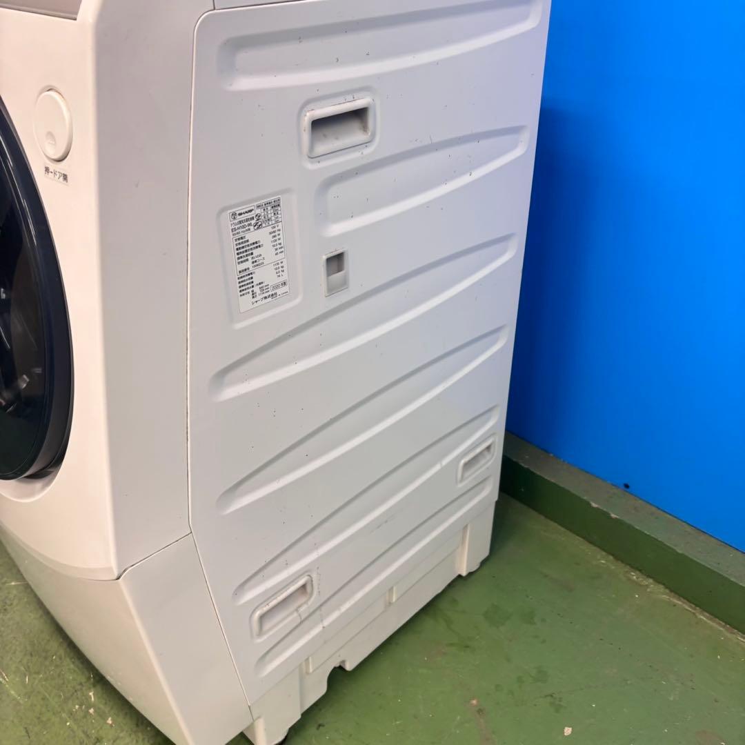 595SHARPドラム式洗濯機　乾燥付　プラズマクラスター　10／6キロ　左開き