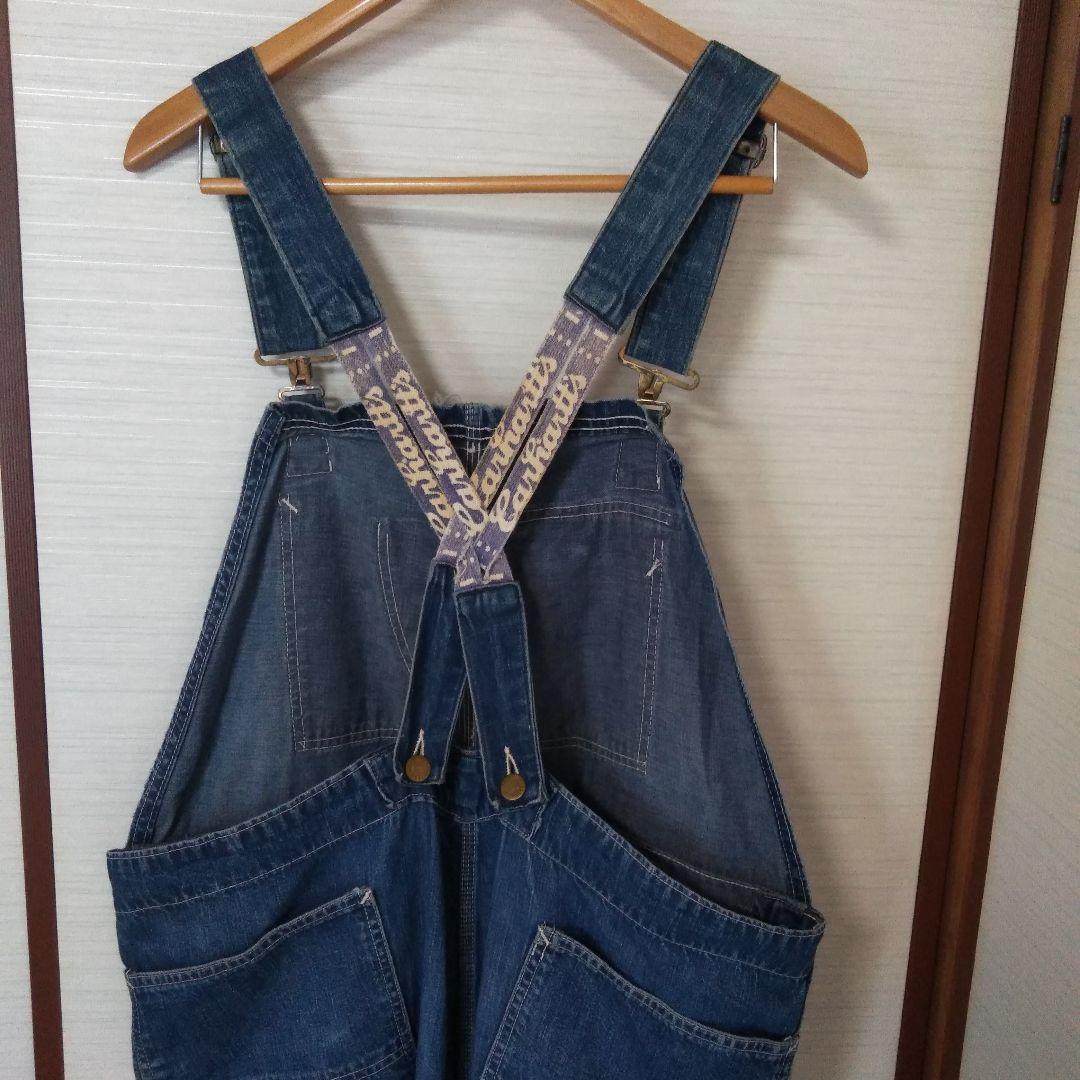 \"カーハート×ヘッドライト×フィンク\" トリプルネーム オーバーオール