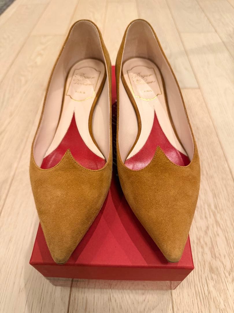 Roger Vivier ロジェヴィヴィエ ブラウン ハート ヒール 35.5