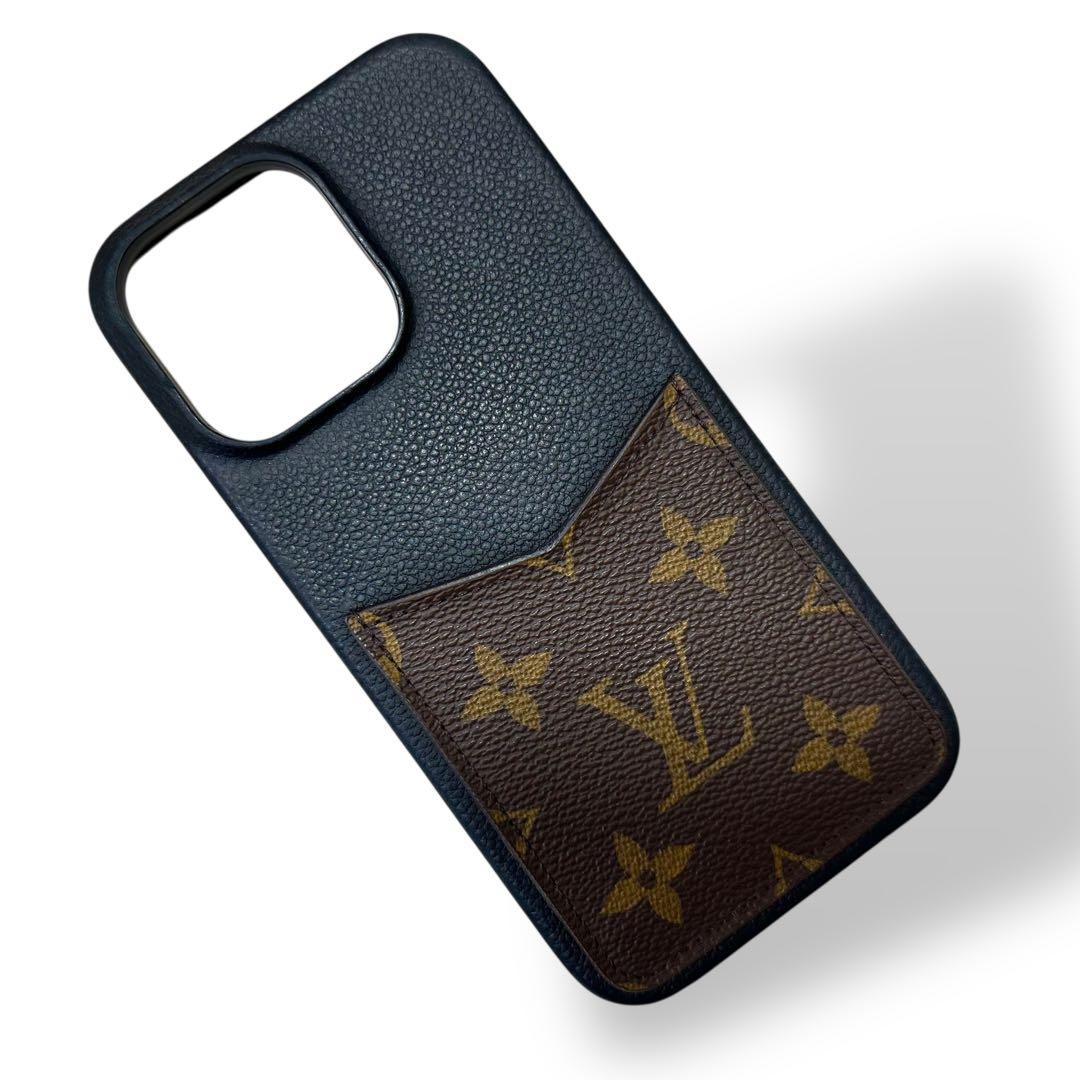 極美品 ルイヴィトン iPhone14ProMAXケース バンパー モノグラム