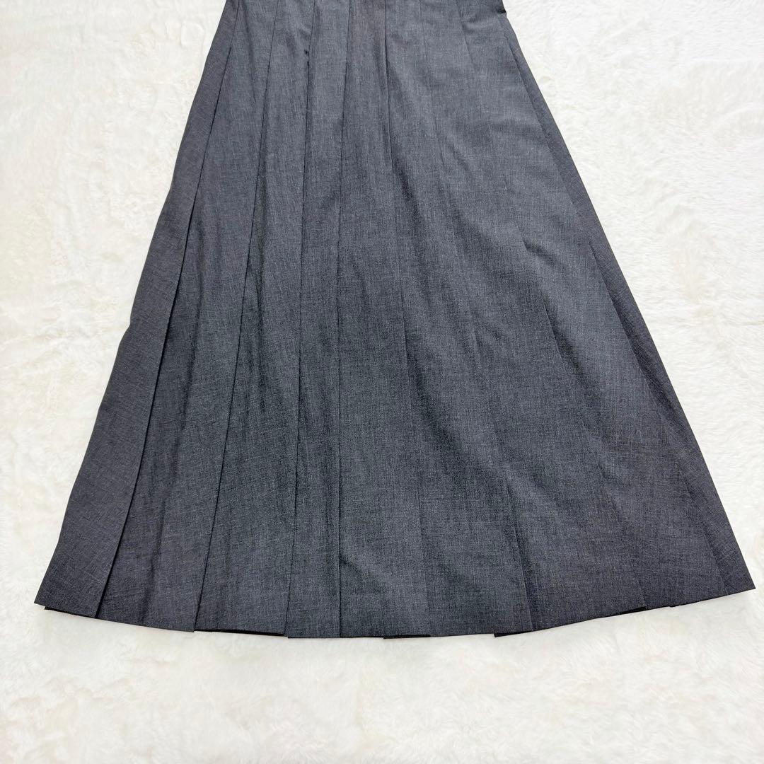 美品✨新作SOEJU ラッププリーツスカート　チャコール　Mサイズ　完売品