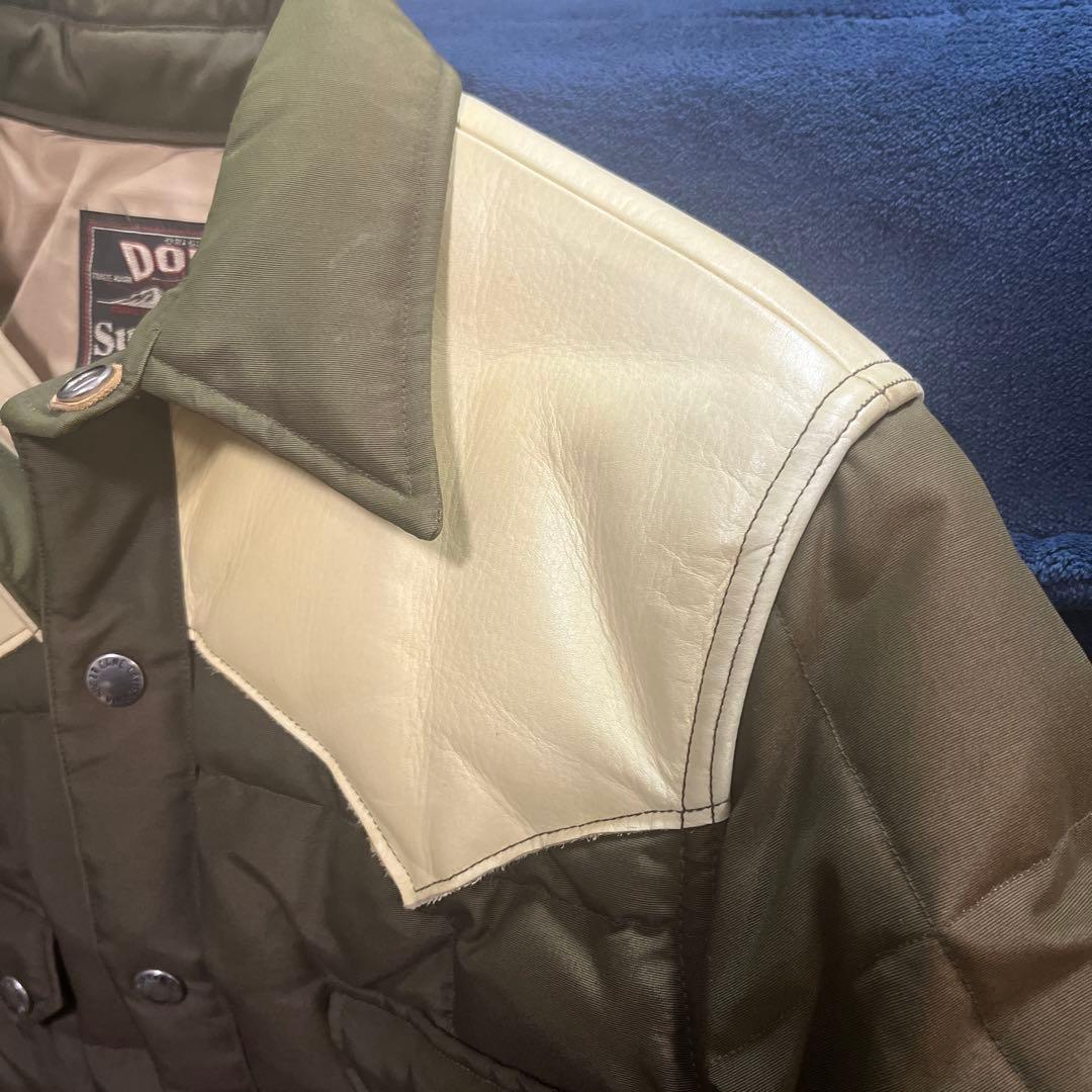 シュガーケーン レザーヨークダウンジャケット SUGAR CANE S ダウン