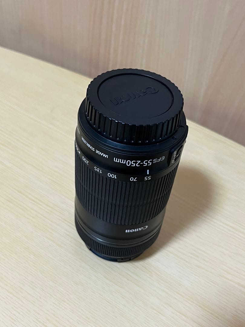Canon EF-S 55-250mm レンズとET63カバー
