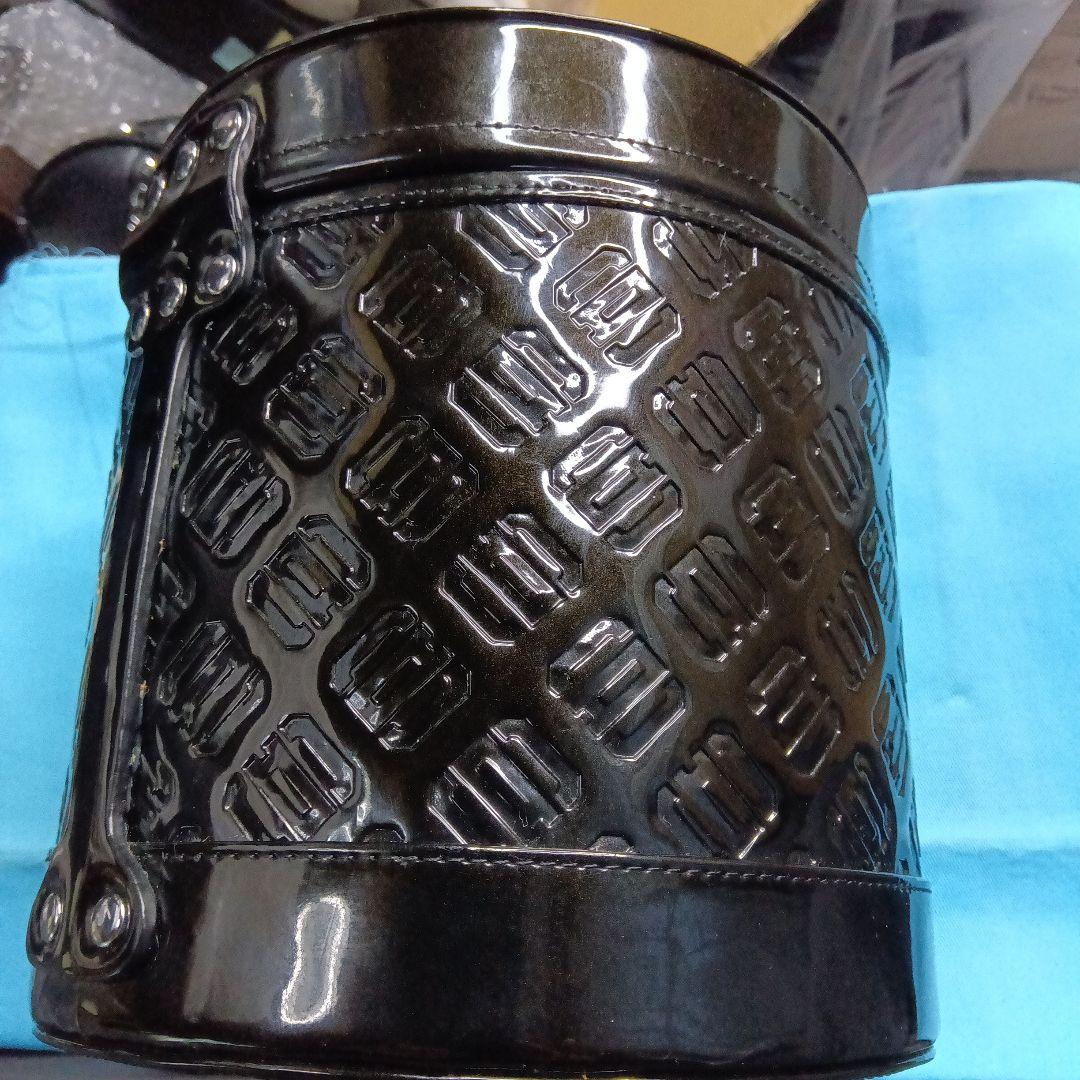 ＤＡＤダストボックスモノグラムレザーエナメルブラック中古品