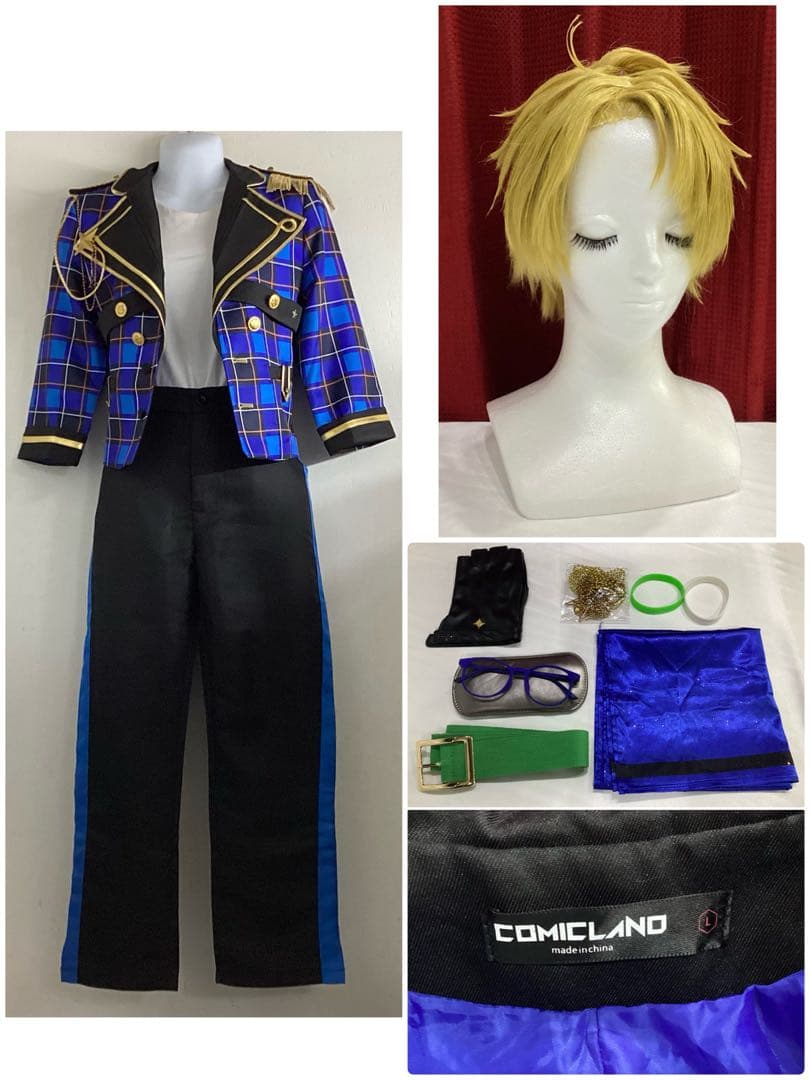 【コミラン製】あんスタ　遊木真　新ユニット　L　コスプレ衣装　F-0292★