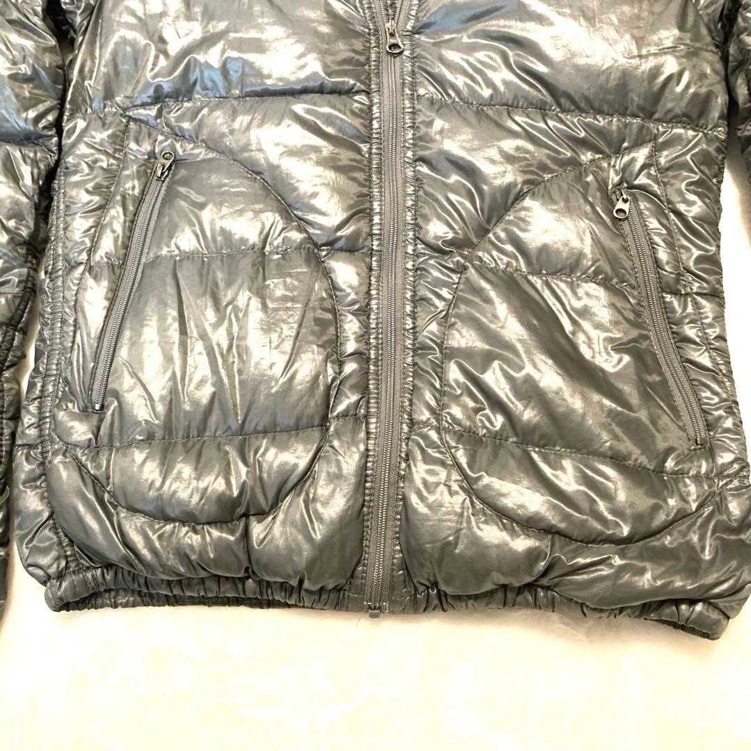 【美品】HERNO ヘルノ ライトダウンジャケット S 40細身グレー