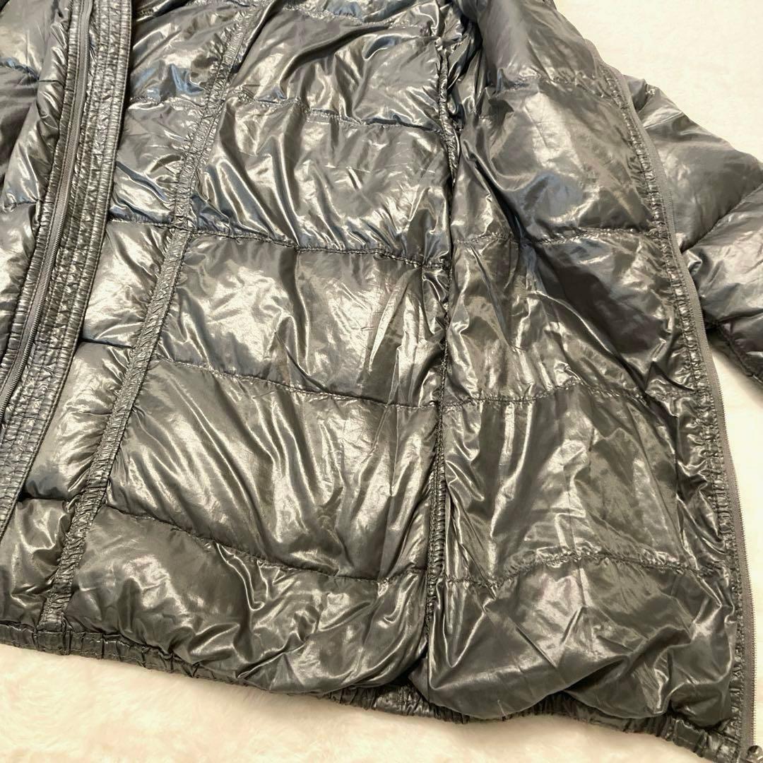 【美品】HERNO ヘルノ ライトダウンジャケット S 40細身グレー