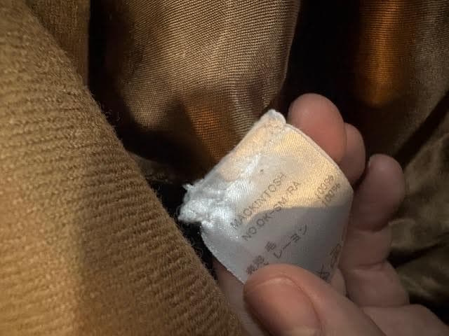 Mackintosh 金ボタン ウール コート 34