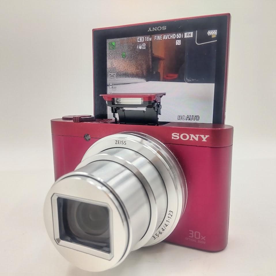 ★箱付 美品★ SONY ソニー DSC-WX500 デジカメ レッド 自撮り