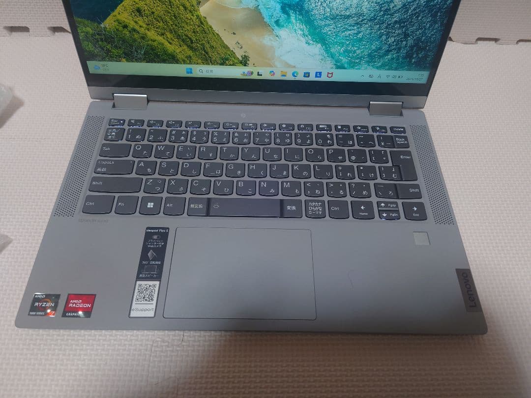 レノボideapad Flex/Ryzen7 5700U/16・512/2in1