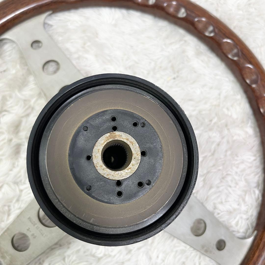 Momo Indy ウッドステアリングホイール ヴィンテージ レアロゴ