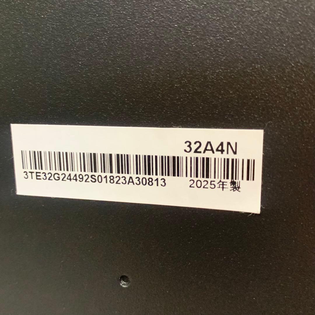 12r60. Hisense 32V型 液晶テレビ 32A4N 2025年製