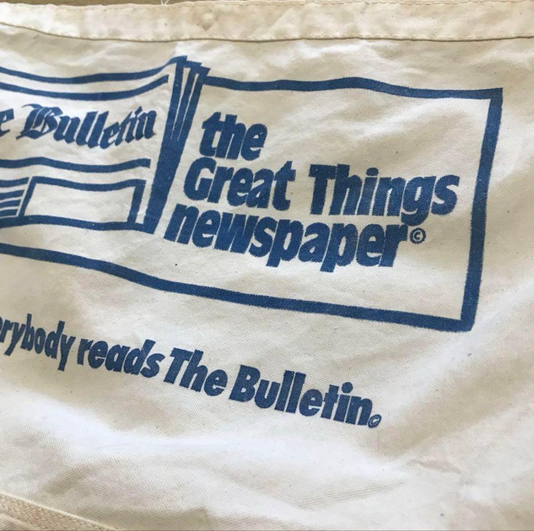 【ヴィンテージ】 ニュースペーパーバッグ “The Bulletin“ レア