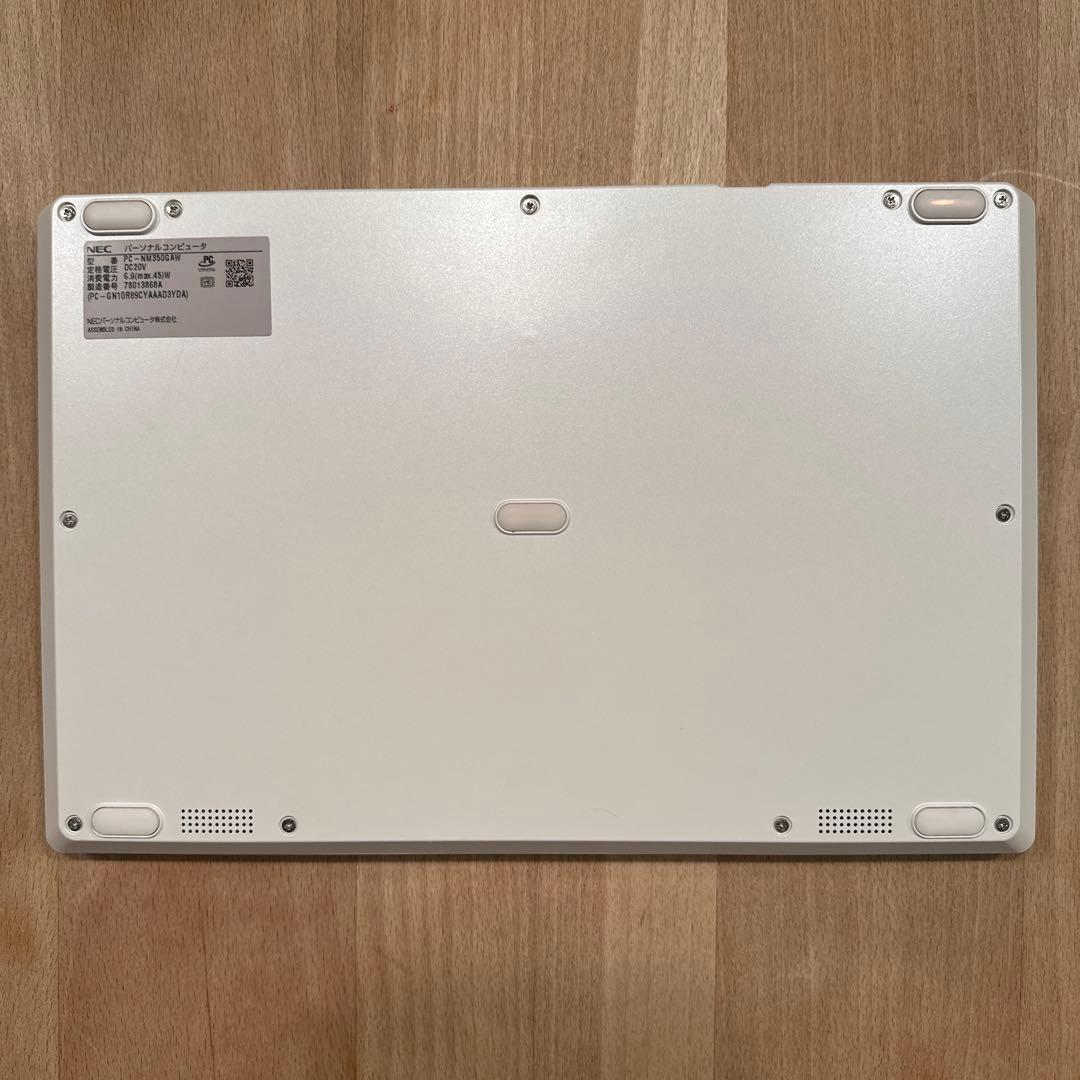 NEC 11.6インチ ノートPC ホワイト