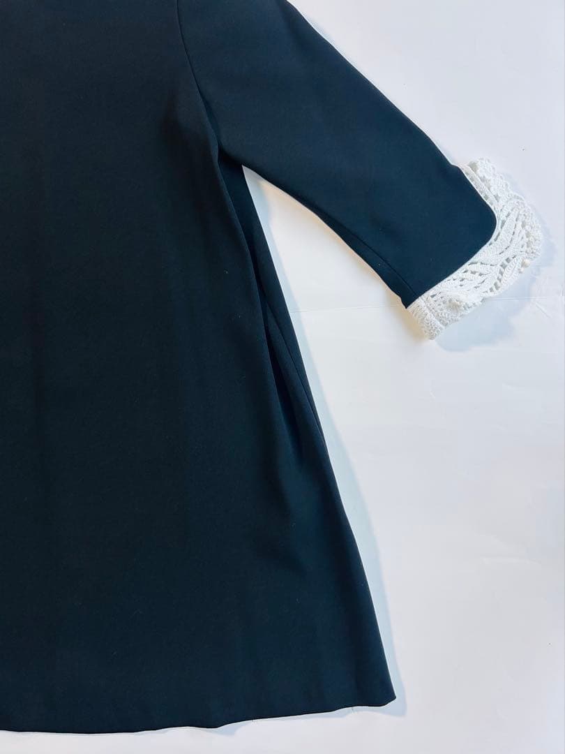 【美品】Mame Kurogouchi/マメクロゴウチ/ブラックワンピース120