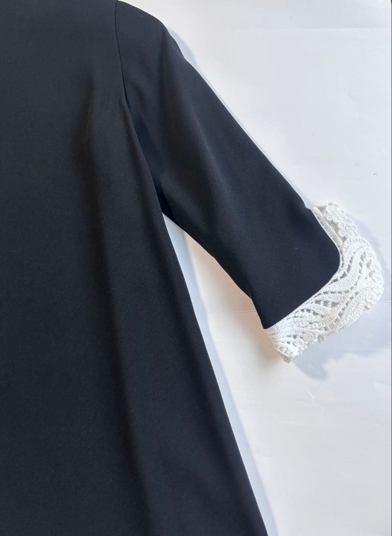 【美品】Mame Kurogouchi/マメクロゴウチ/ブラックワンピース120