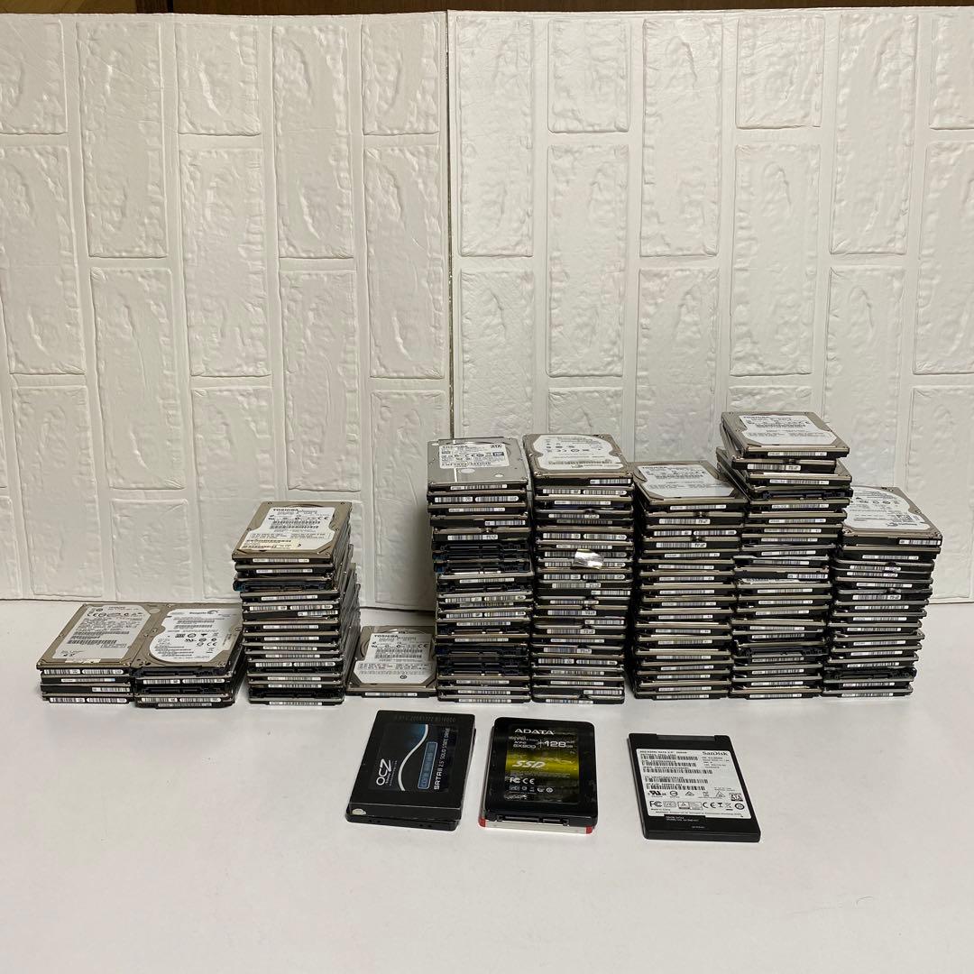 SSD+ HDD 2.5インチ　129個セットまとめて発送無料　ジャンク