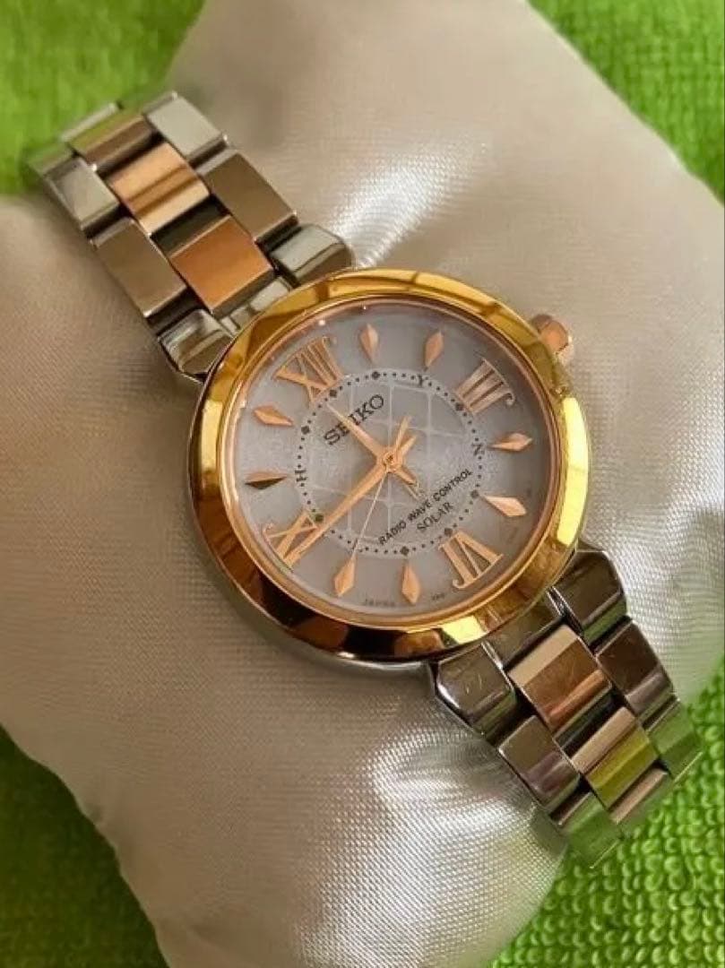稼動品】腕時計　SEIKO lk 　セイコー　ルキア　電波ソーラー　レディース