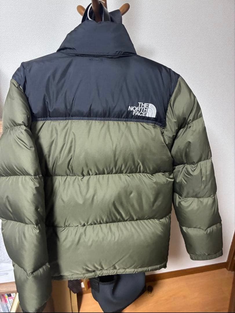The North Face ダウンジャケット オリーブグリーン/ネイビー