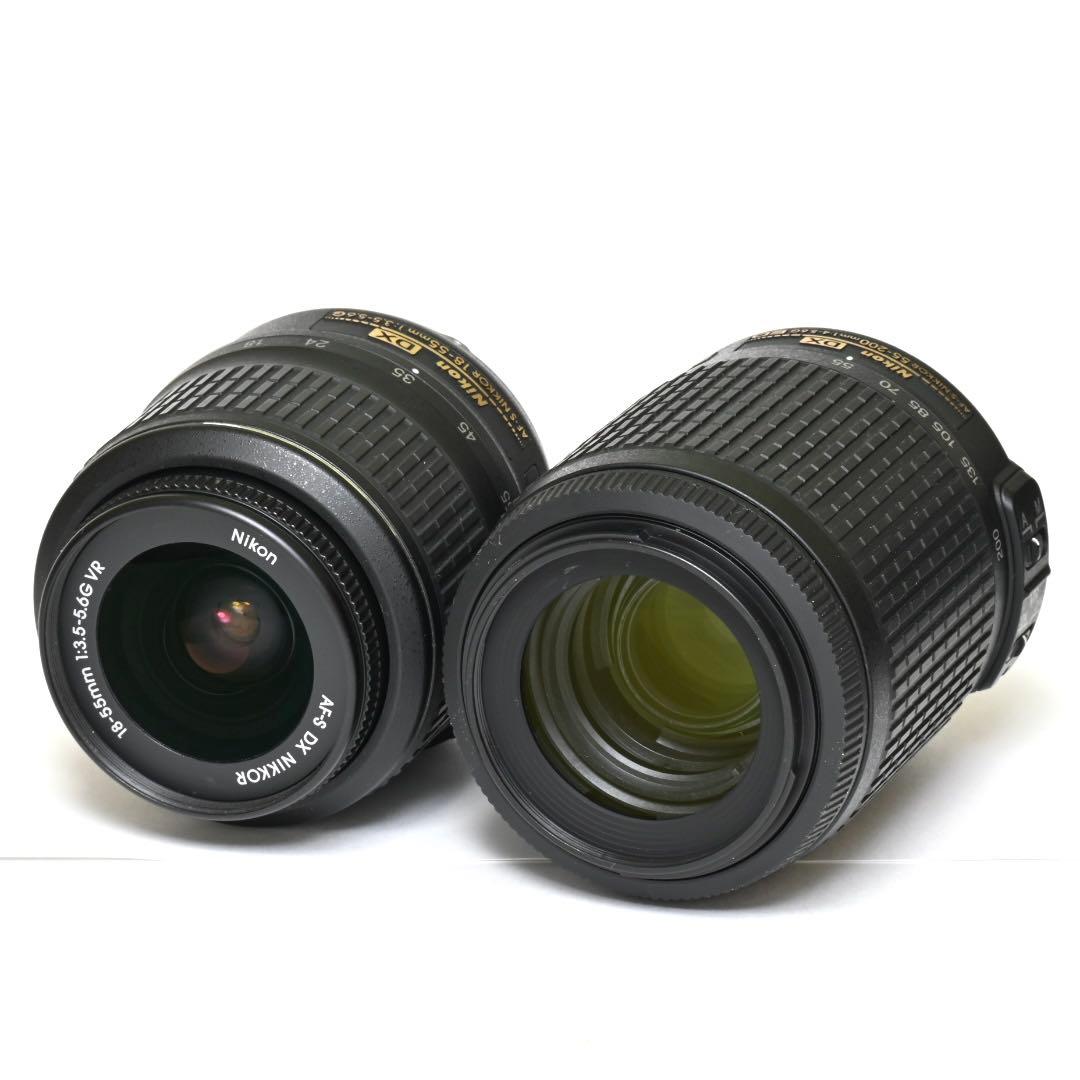 楽々スマホ転送★高速連写★Nikon D7200 ダブルレンズセット★手振れ補正