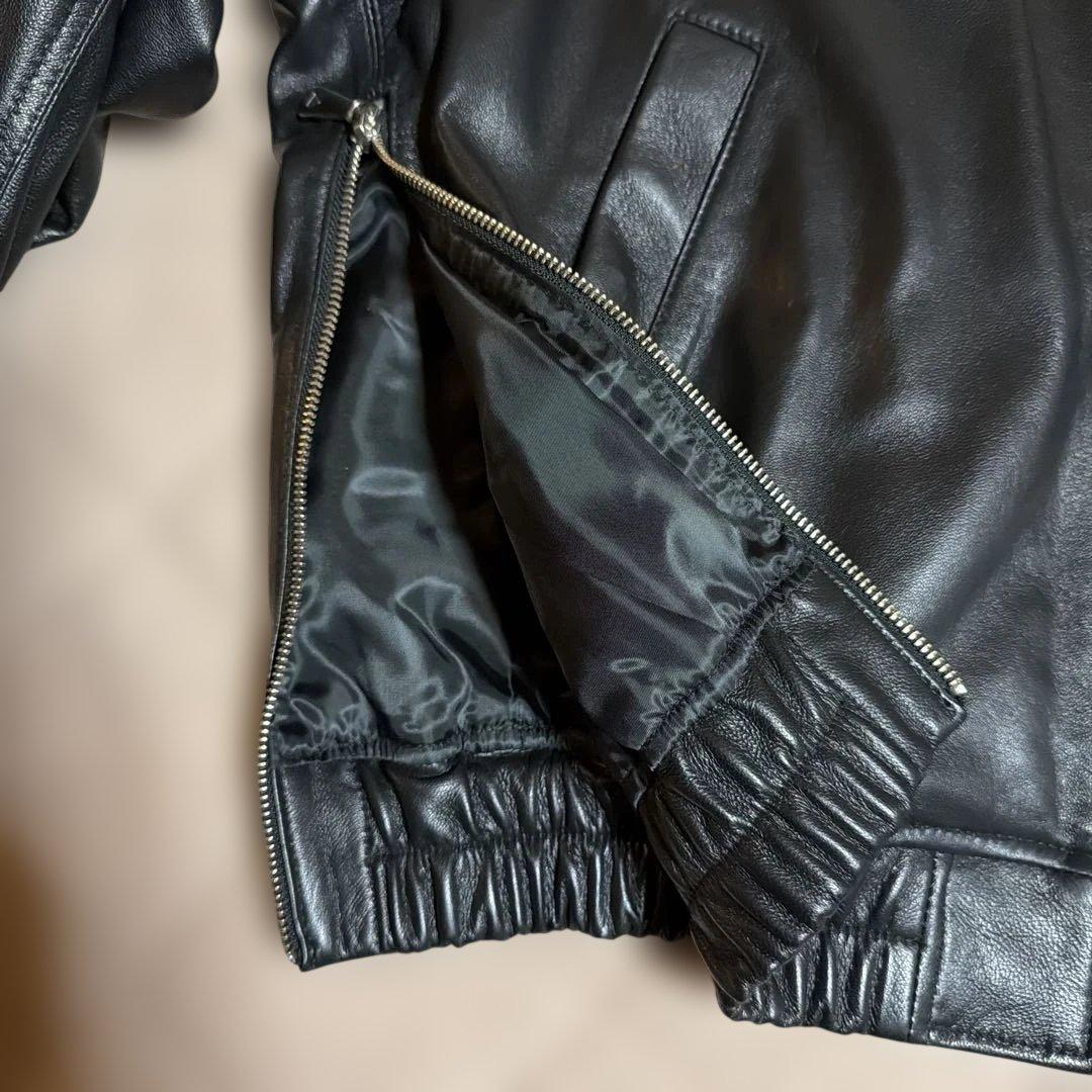 シープレザーMA-1【MAISON SPECIAL】黒 Mサイズ　ほぼ新品