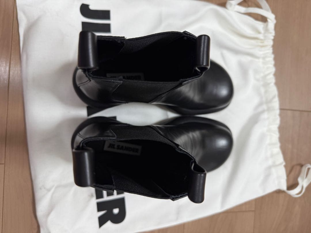 JIL SANDER ジルサンダー グロスレザー チェルシーブーツ