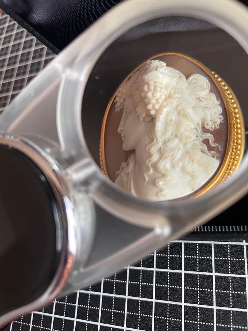 ⬇️【希少】　カメオ ブローチ アンティーク