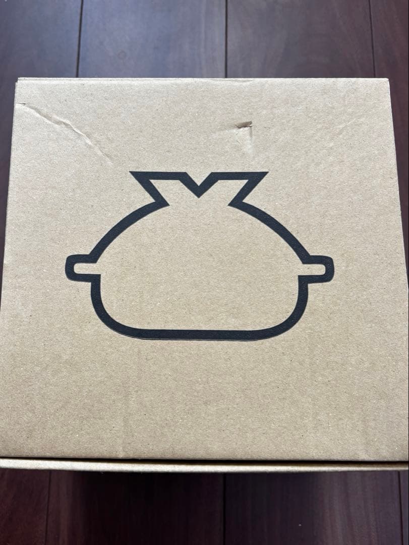 【未使用】カネフサ製陶　ごはん鍋大　織部