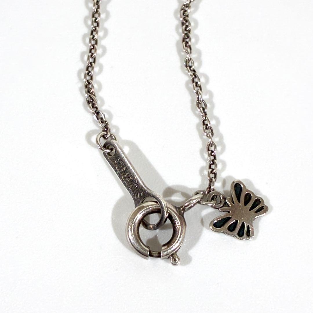 美品★ Needles ネックレス ペンダント シルバー 蝶 パピヨン 箱付