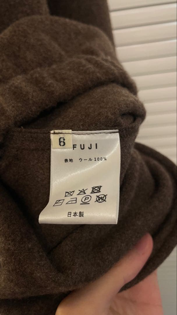 ジャケット・アウター FUJI BRUSHED WOOL PULLOVER Brown size6