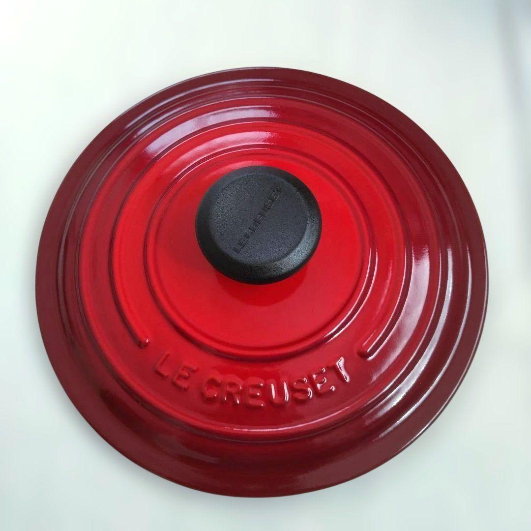 ル・クルーゼ LE CREUSET ココットロンド チェリーレッド 18cm