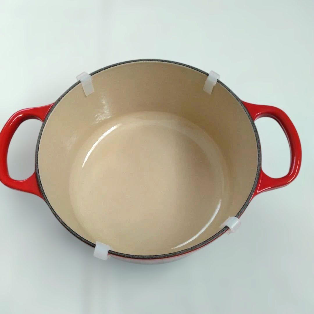 ル・クルーゼ LE CREUSET ココットロンド チェリーレッド 18cm