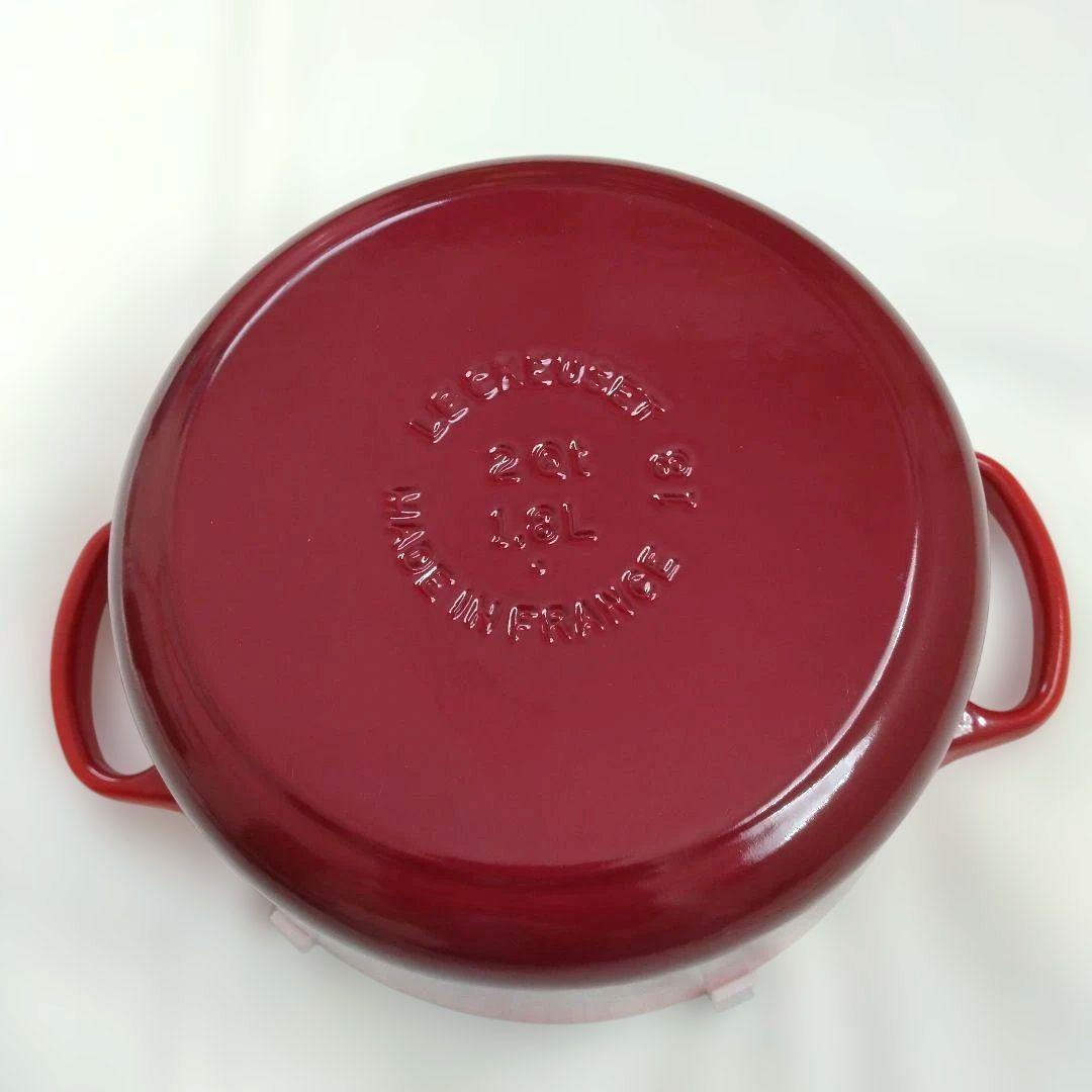 ル・クルーゼ LE CREUSET ココットロンド チェリーレッド 18cm