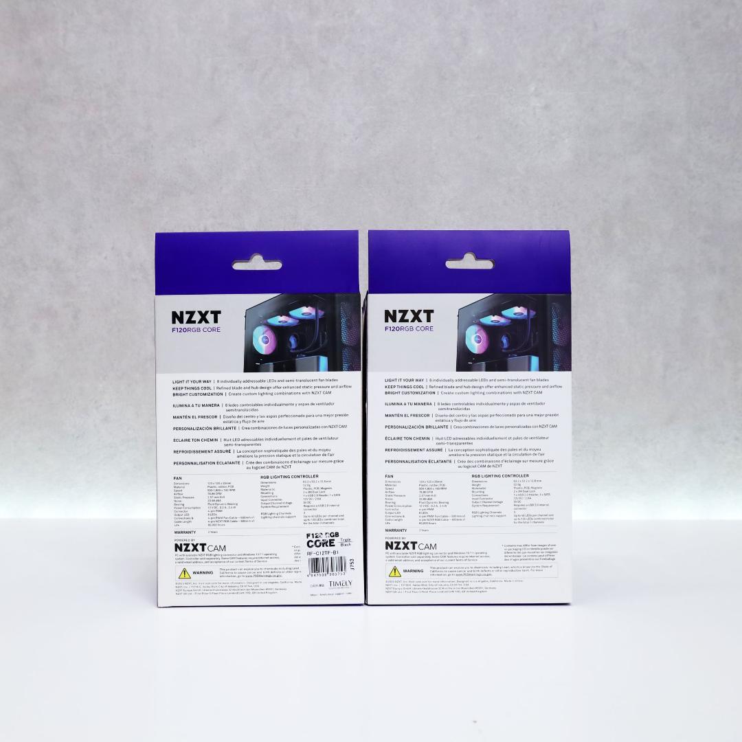 NZXT F120 RGB CORE BLACK 3個入×2個　㊲