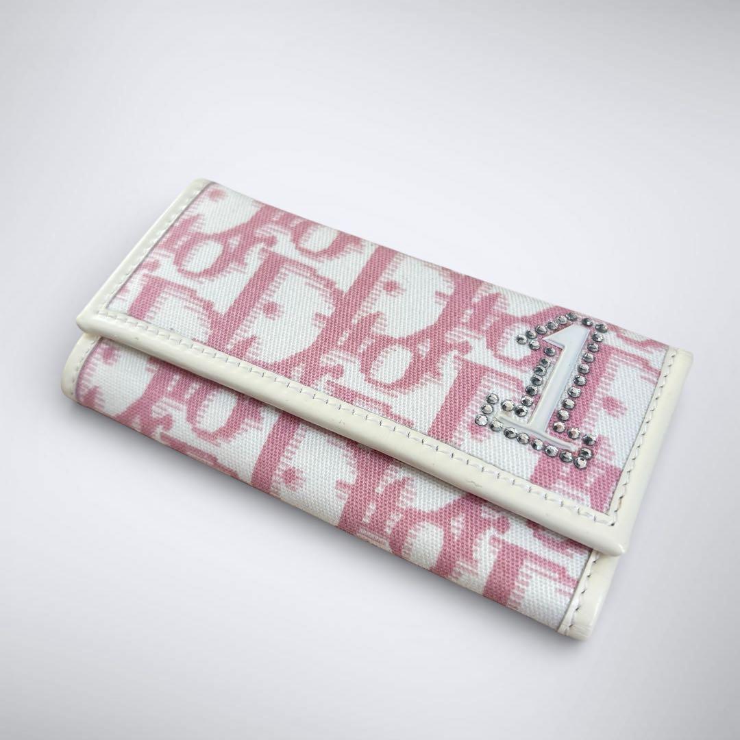 奇跡の美コンディション◎Dior キーケース トロッター ピンク No.1 希少