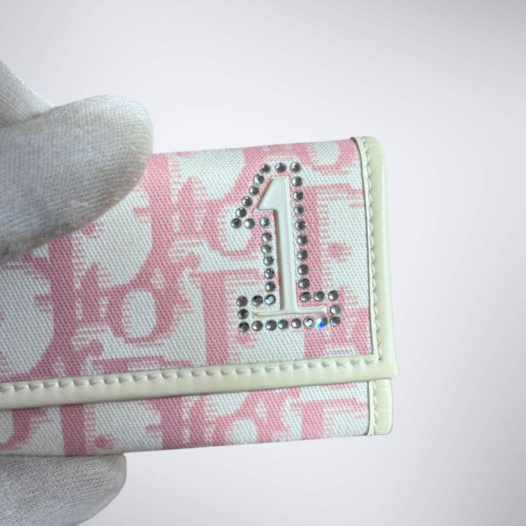 奇跡の美コンディション◎Dior キーケース トロッター ピンク No.1 希少