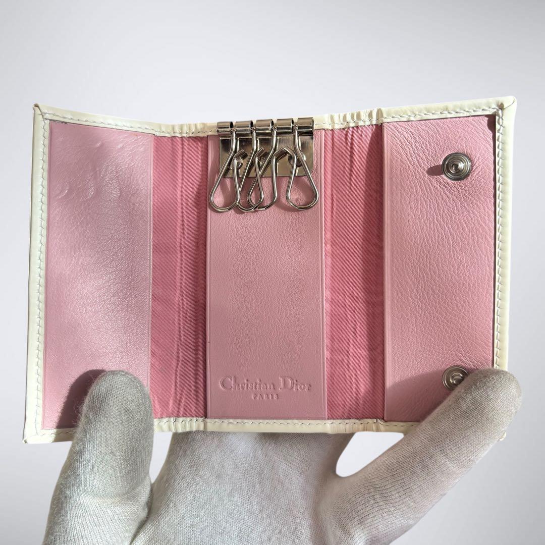 奇跡の美コンディション◎Dior キーケース トロッター ピンク No.1 希少