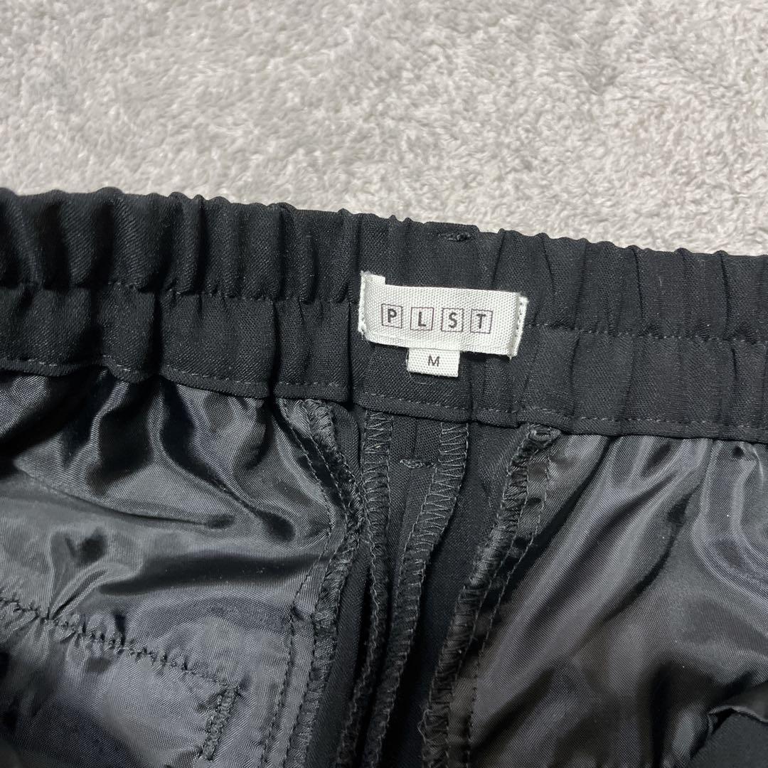 美品PLST プラステ　レディースビジネス　ノーカラースーツ　パンツセットアップ