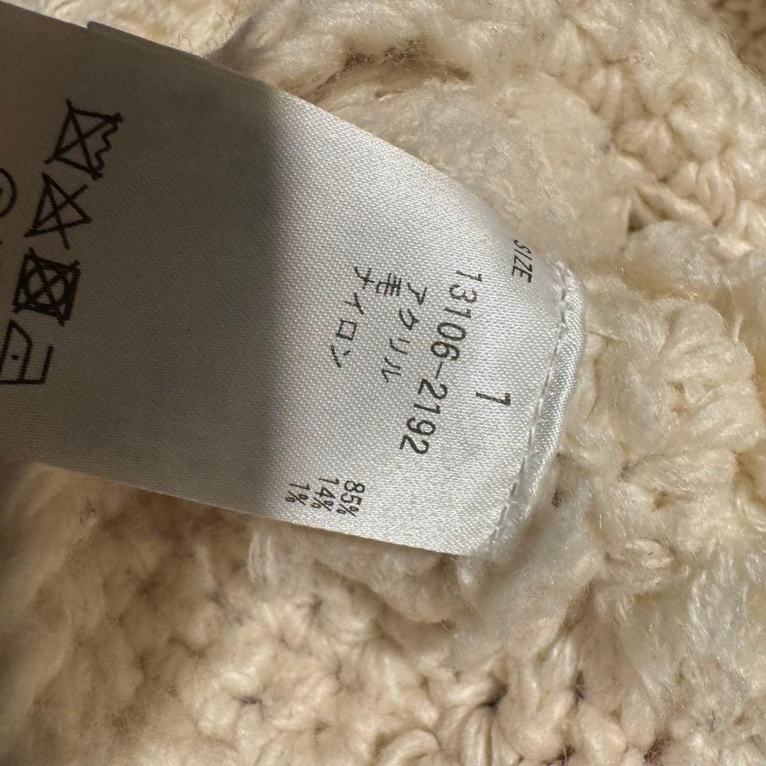 CLANE クラネ WIDE CHECK HAND KNIT ニットセーター