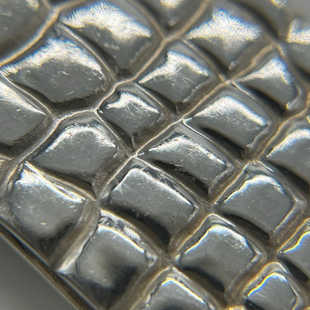 ティファニー TIFFANY メイカーズ クロコ型押しモチーフ マネークリップ