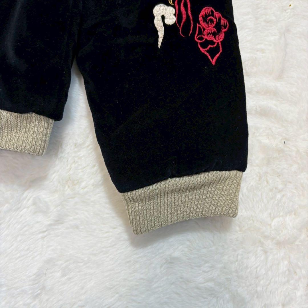 東洋　スカジャン　別珍　ベロア　リバーシブル　2004 短丈　港商商会　ドクロ