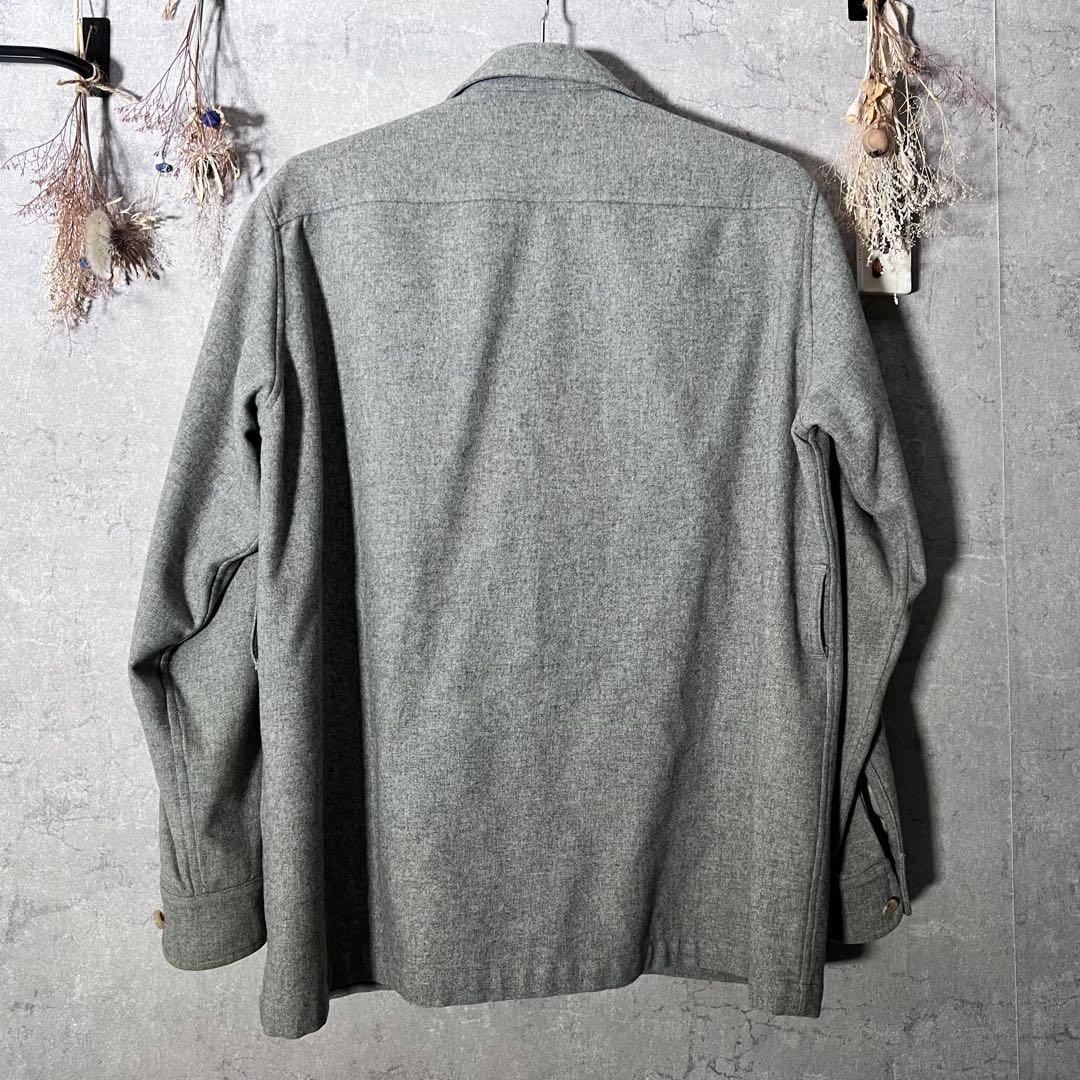 ◇美品◇オーラリー　スーパーソフトフランネルサファリジャケット　ベルト付き　L