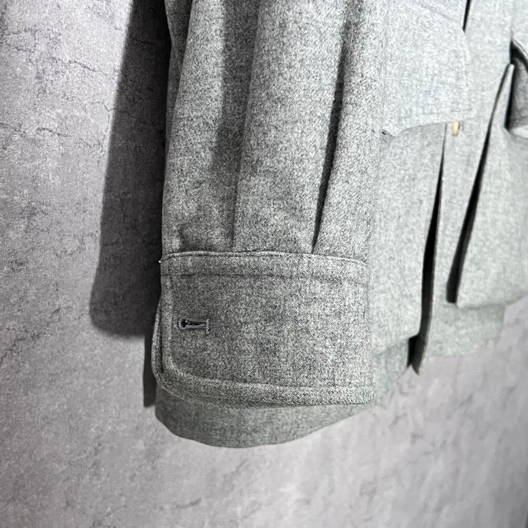 ◇美品◇オーラリー　スーパーソフトフランネルサファリジャケット　ベルト付き　L