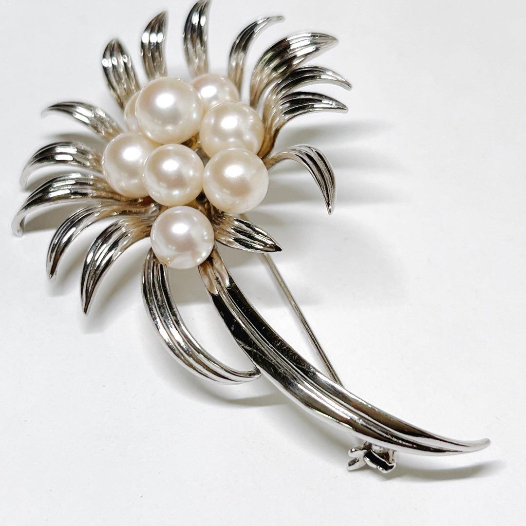 美品✨MIKIMOTOミキモト パール　ブローチ　コサージュ　フラワー