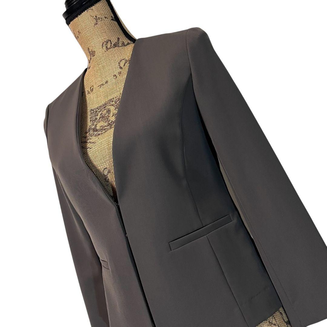 【美品】【S】NATURAL BEAUTY BASIC ノーカラーセットアップ